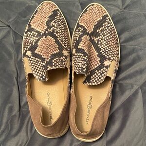 Treasure & Bond Snake Print Sneakers